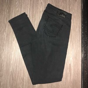 Silver Skinny Jeans